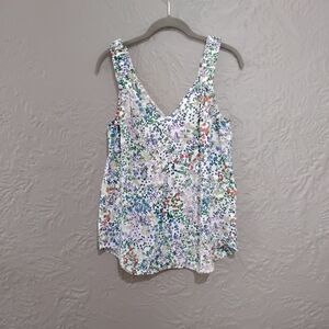 Cabi Wome's Floral Sleeveless Top